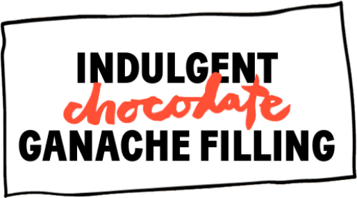Indulgent chocolate ganache filling