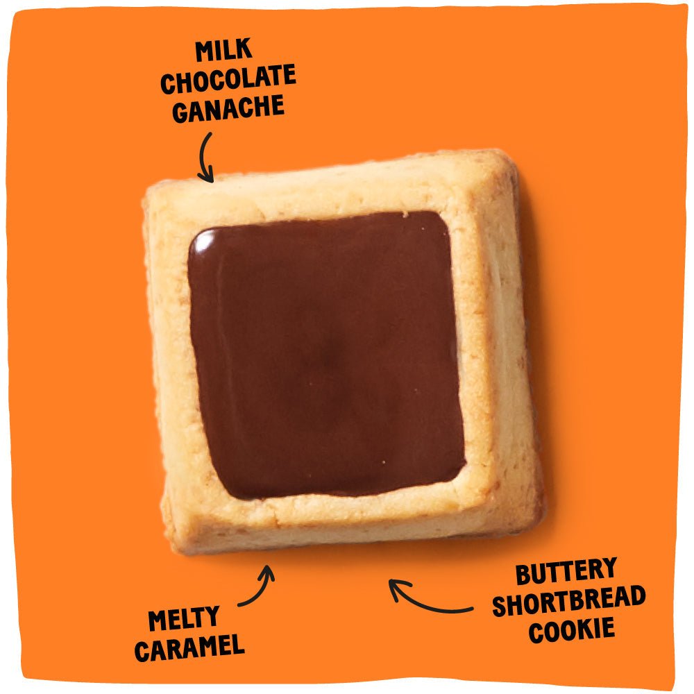 4 Cookie Squares - Milk Chocolate and Melty Caramel (18 count) micheletaugustin 