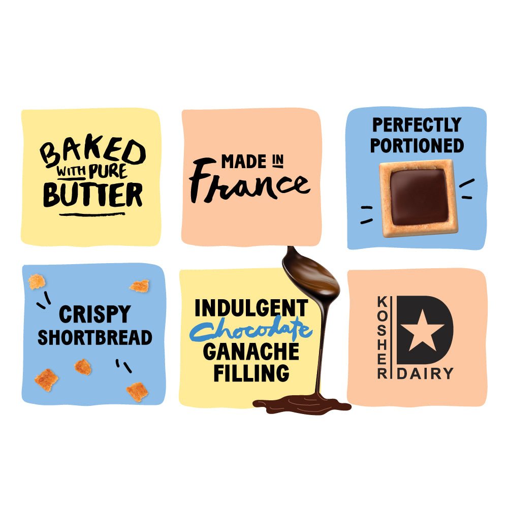 4 Cookie Squares - Milk Chocolate and Melty Caramel (18 count) micheletaugustin 