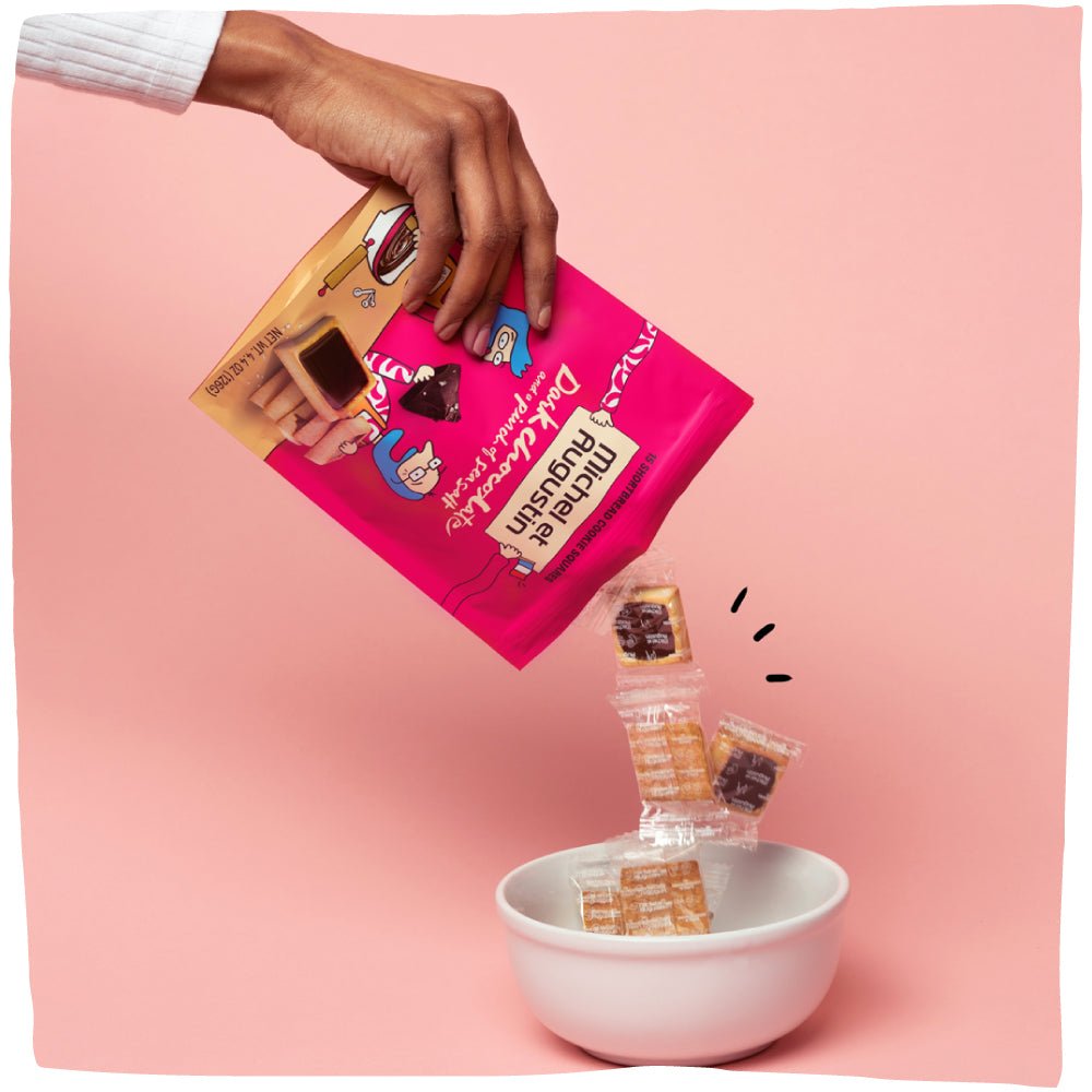 Bag of Dark Chocolate and a Pinch of Sea Salt Cookie Squares micheletaugustin 