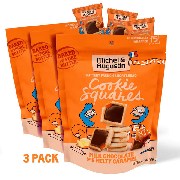 Bag of Milk Chocolate and Melty Caramel Cookie Squares micheletaugustin 